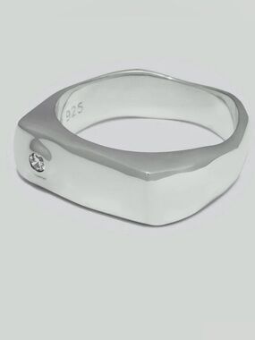 NWOT WYWN The Ground Diamond Is A Bar Ring In Sterling Silver